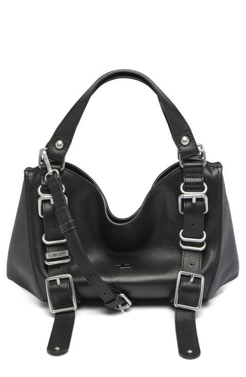 D-One Small Leather Top Handle Bag