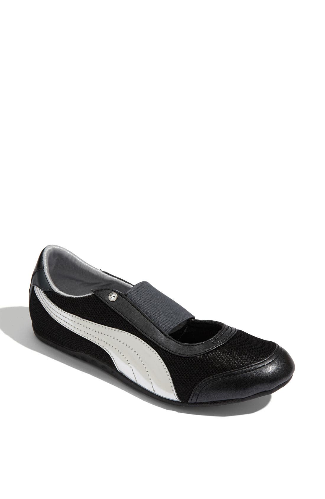 'Sneakerina' Sneaker, Main, color, BLACK/ SILVER/ DARK SHADOW