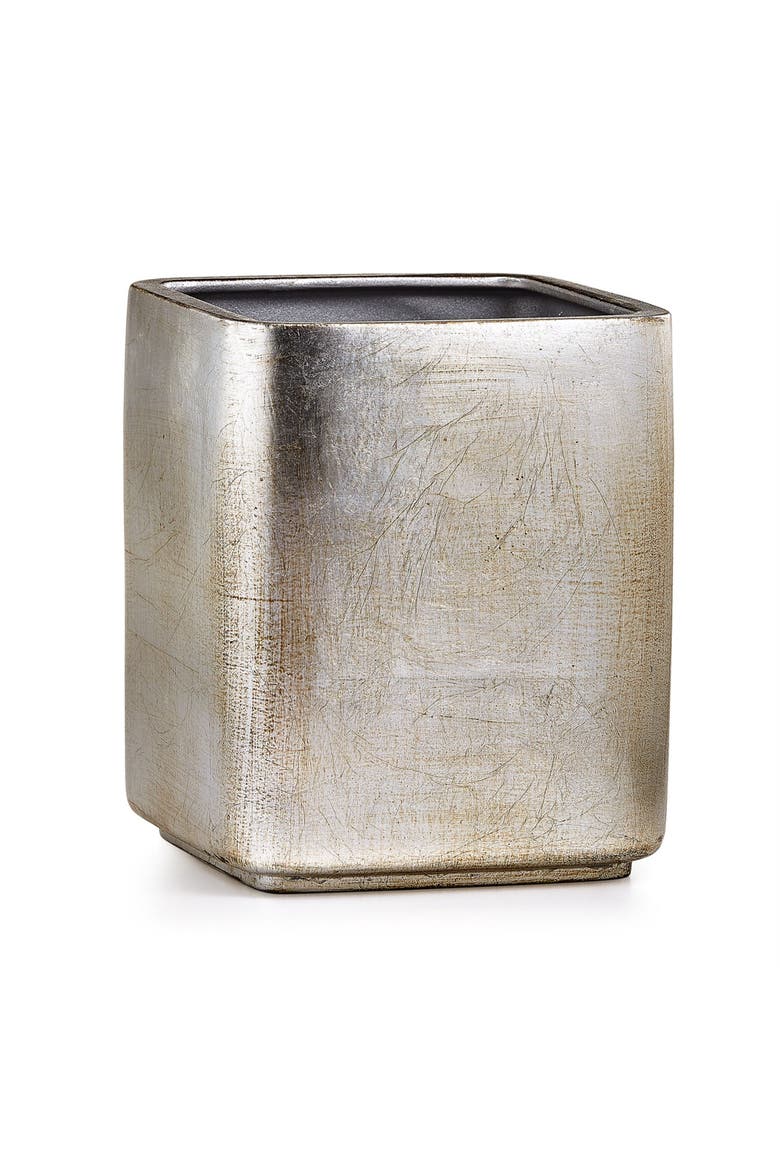 Ava Silver Waste Basket, Main, color, SILVER