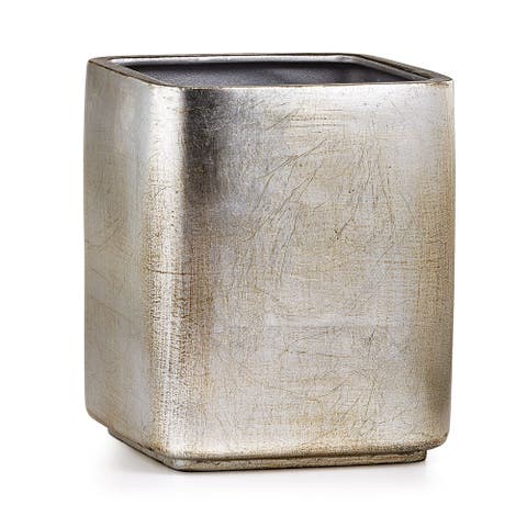 Ava Silver Waste Basket