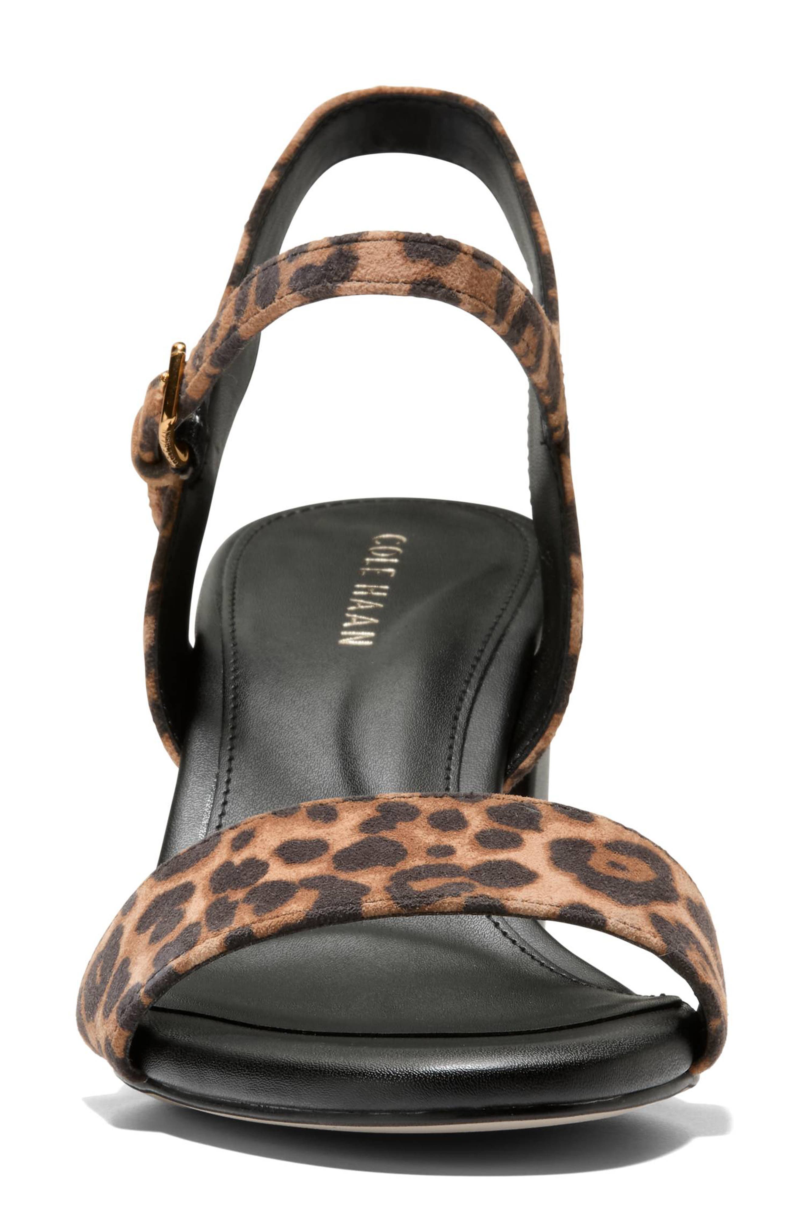 Cole Haan Josie Block Heel Sandal, Alternate, color, Leopard Print Suede