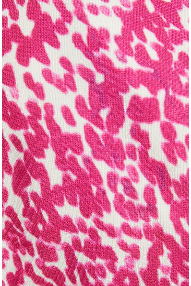 Linario Print Jersey Long Sleeve Dress, Alternate, color, FUCHSIA