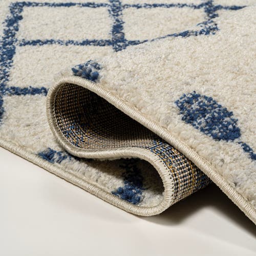 Jonathan Y Aksil Moroccan Beni Souk Area Rug In Cream/navy