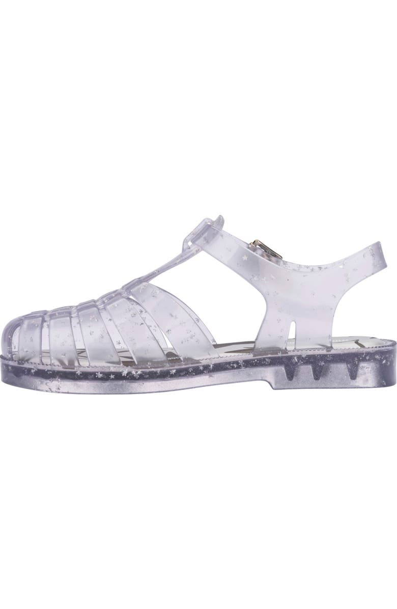 Melissa Kids' Possession Metallic Jelly Sandal, Alternate, color, Glitter Clear