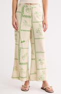 DRESS TO Border Print Pants