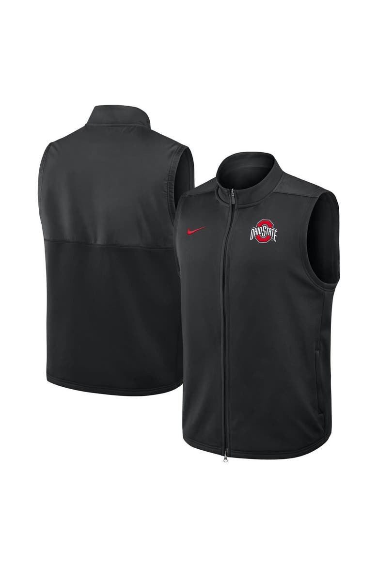 Men's Nike Black Ohio State Buckeyes Primetime Victory Performance Full-Zip Vest, Alternate, color, Black