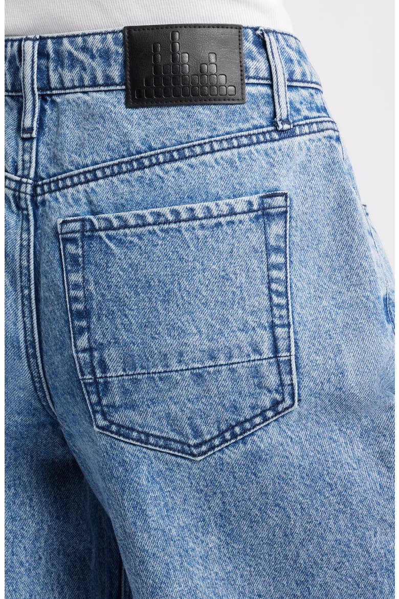 High Waist Crescent Leg Jeans, Alternate, color, INDIGO