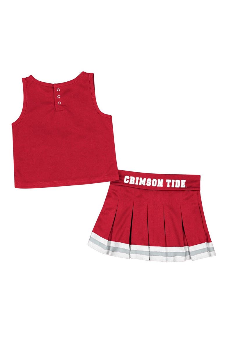 Girls Toddler Colosseum Crimson Alabama Crimson Tide Carousel Cheerleader Set, Alternate, color, Crimson