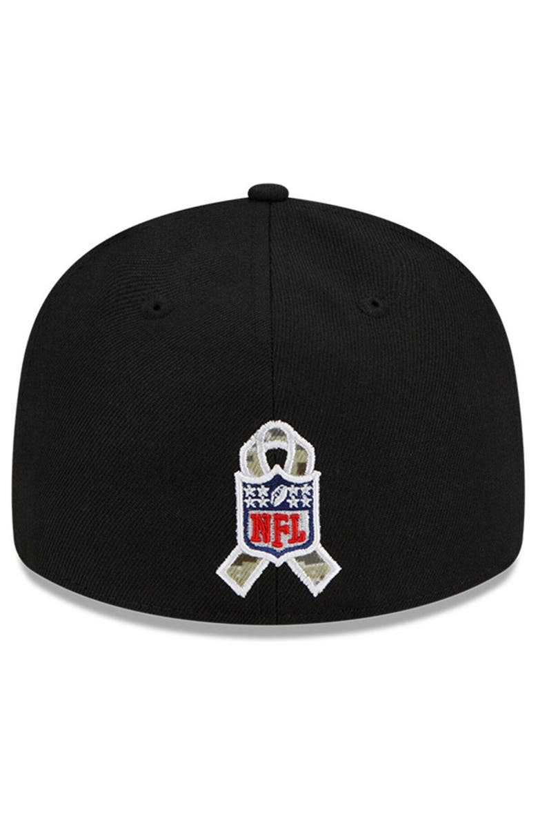 New Era Men's New Era Black/Camo Green Bay Packers 2021 Salute To Service Low Profile 59FIFTY Fitted Hat, Alternate, color,