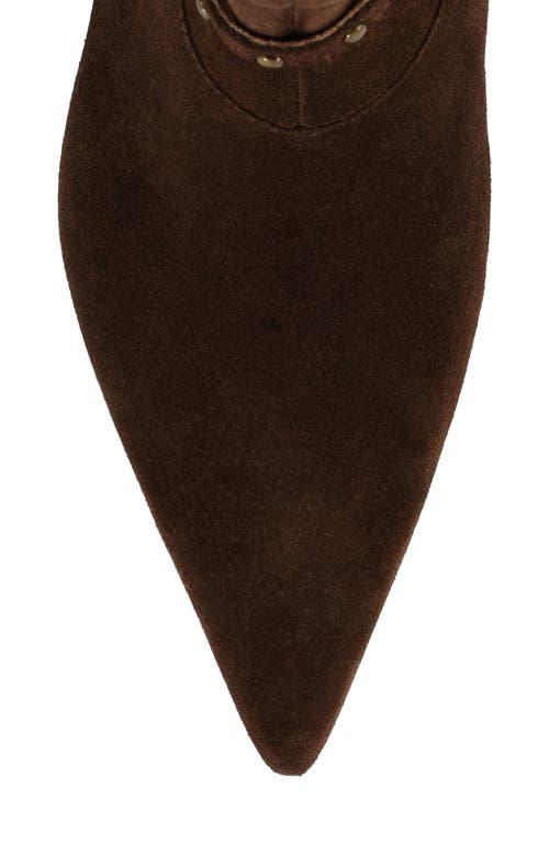 Seychelles Milan Pointed Toe Kitten Heel Bootie In Brown