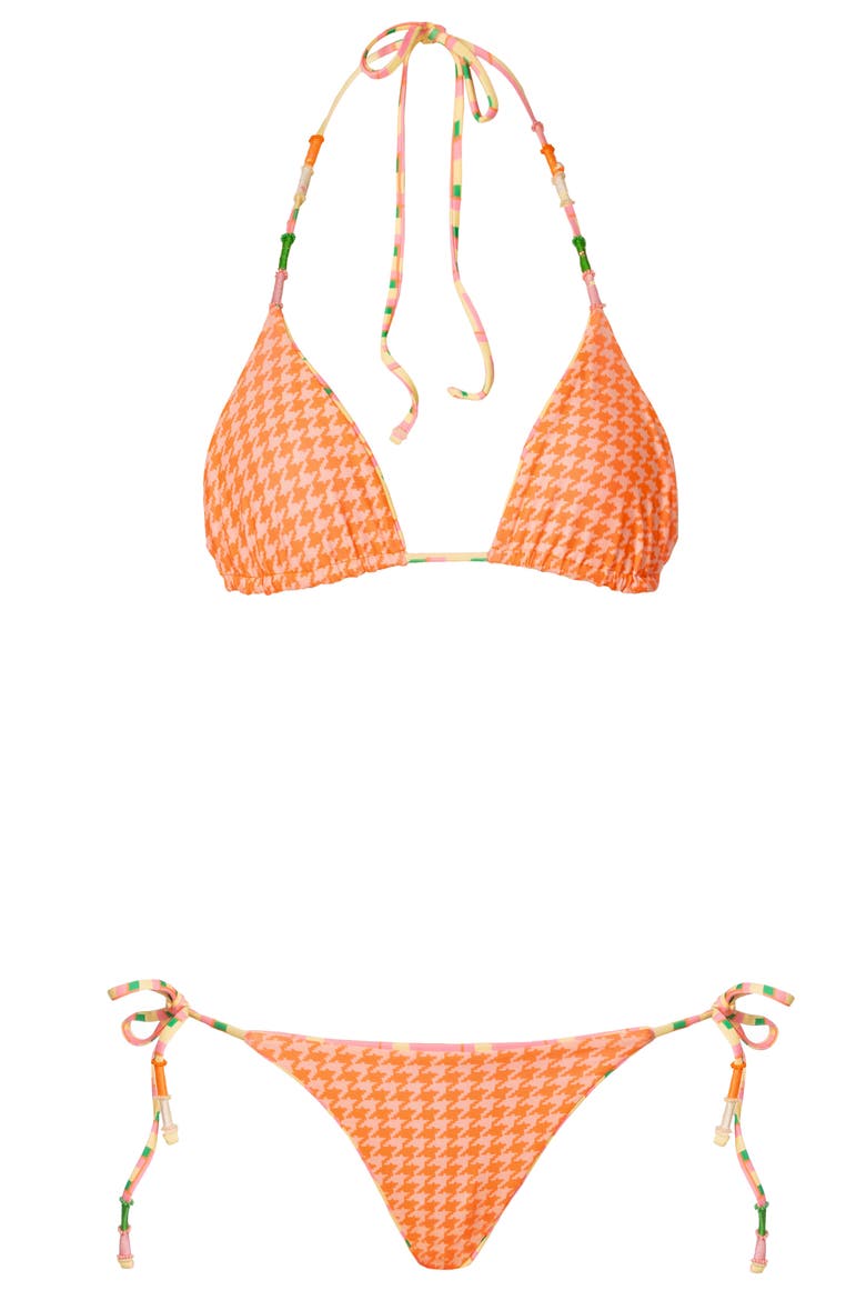 Blush Tide Balmy Triangle Bikini Top, Alternate, color, OPEN YELLOW