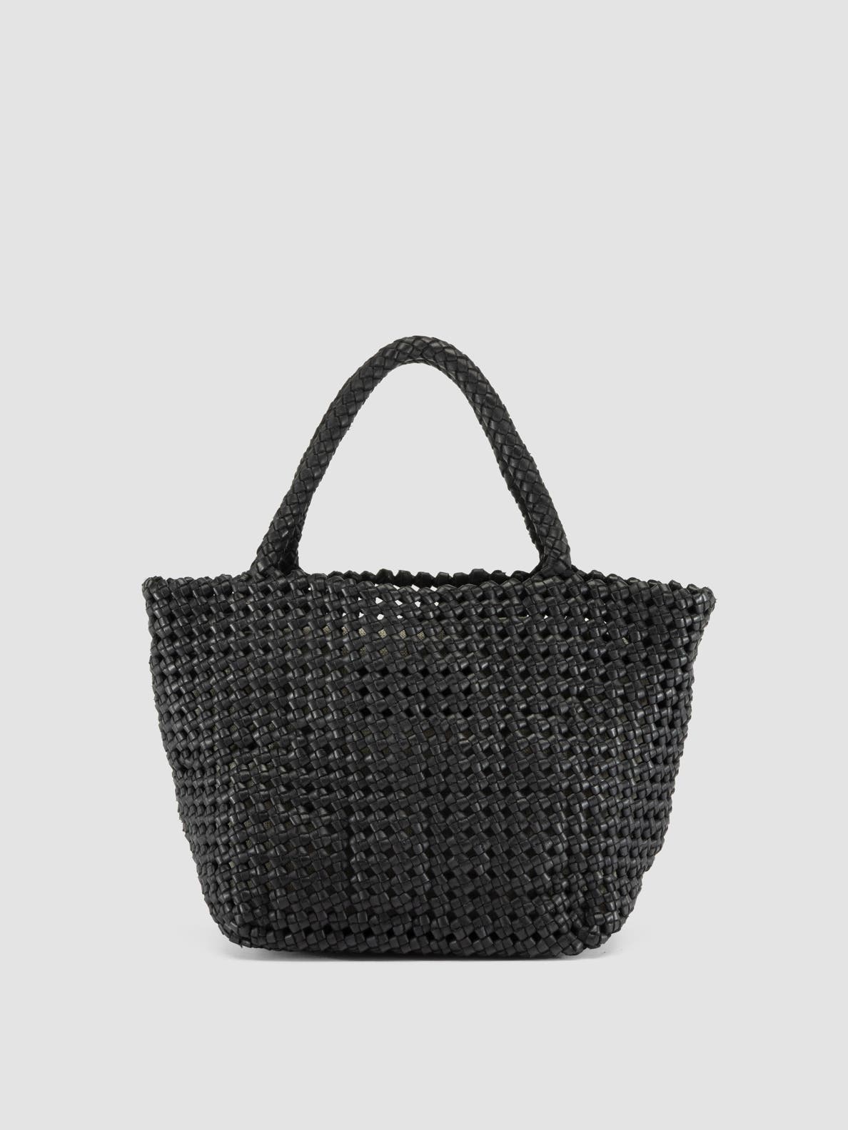 Officine Creative Vicky 001 Hand-Woven Mini Bag, Alternate, color, Black