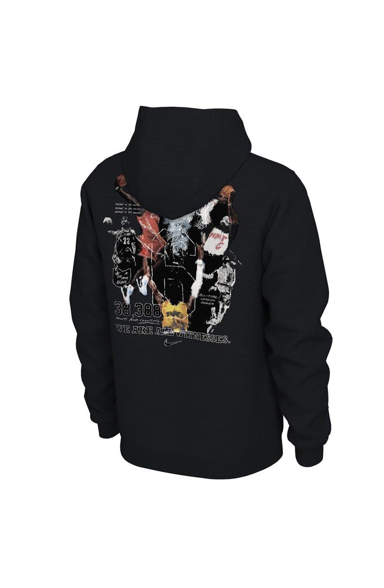 NIKE X LEBRON JAMES Men's Nike x LeBron James Black NBA All-Time Scoring Record Pullover Hoodie, Alternate, color, 