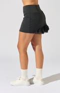 Bobbe Active Cute as Bunny  Women’s High-Rise Tennis Skirt with Built-In Shorts