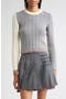 Fun-Mix Ladder Stitch Wool Sweater