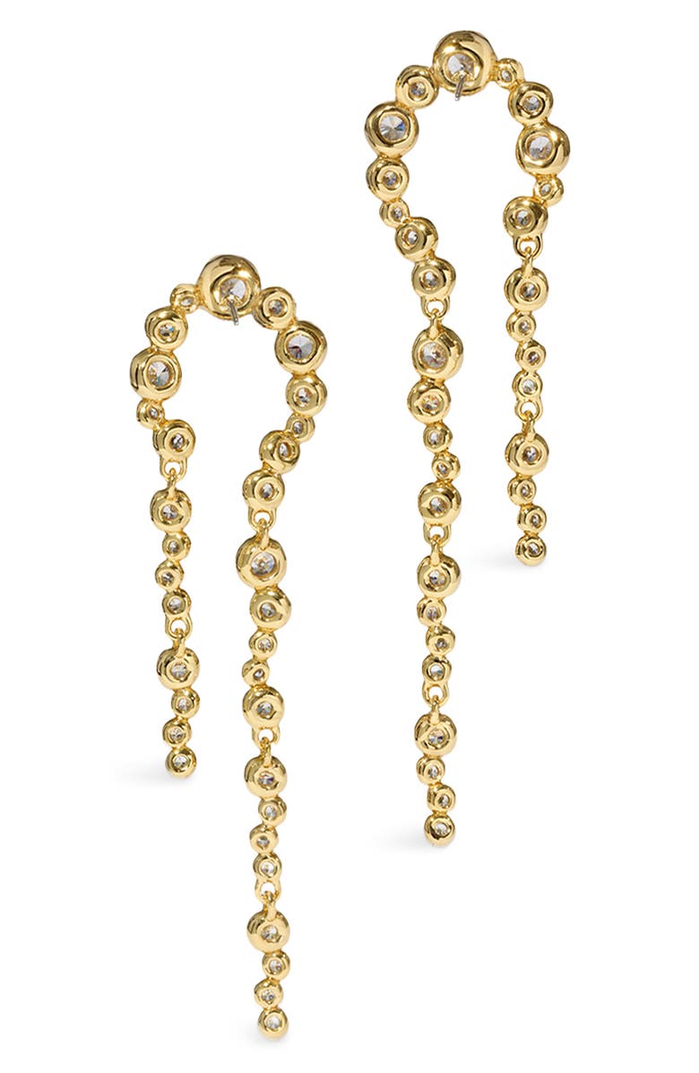 Alexis Bittar Asterales Arched Long Drop Earrings, Alternate, color, Stones