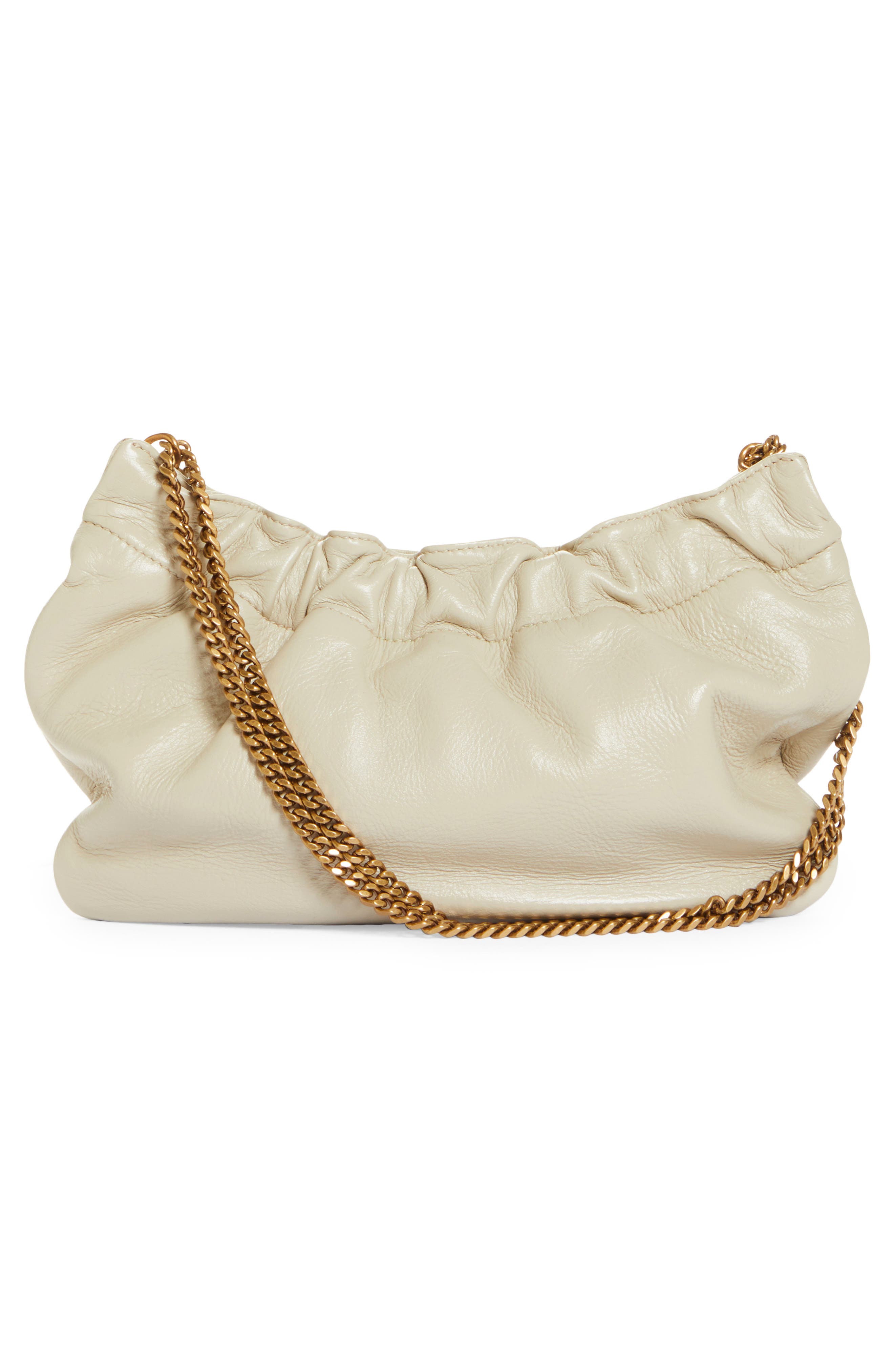 Saint Laurent Pac Pac Ruched Hobo Bag, Alternate, color, 
