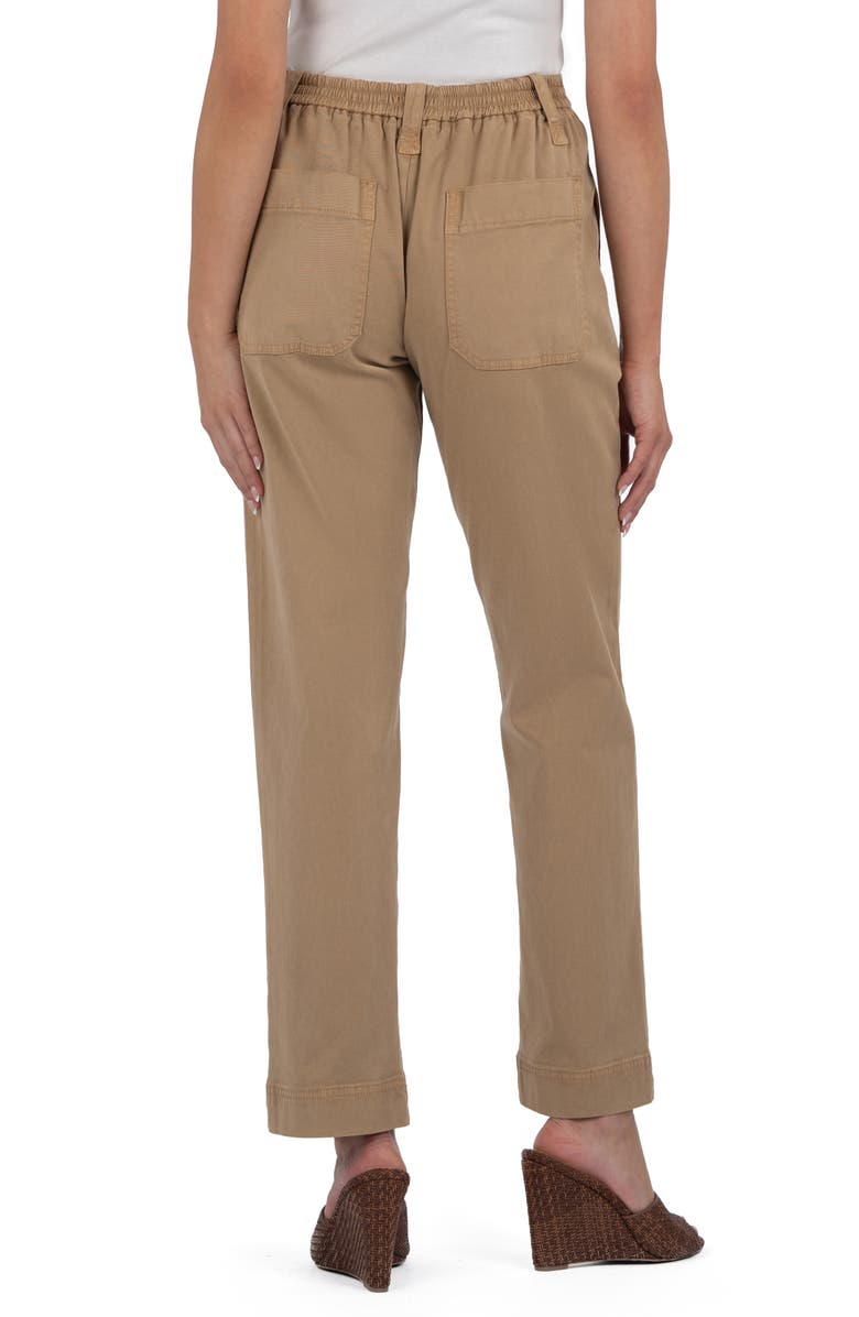 KUT from the Kloth Julie High Waist Straight Leg Pants, Alternate, color, Cashew