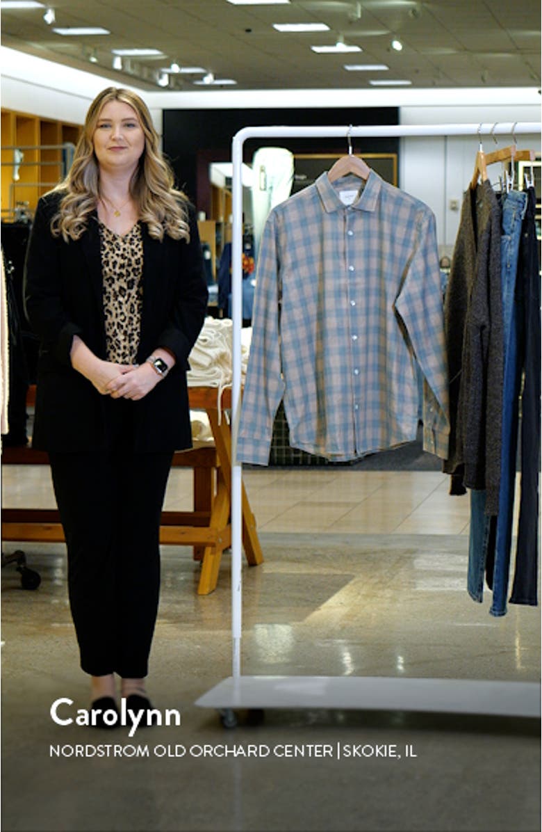 Standard Fit Plaid Sport Shirt, sales video thumbnail