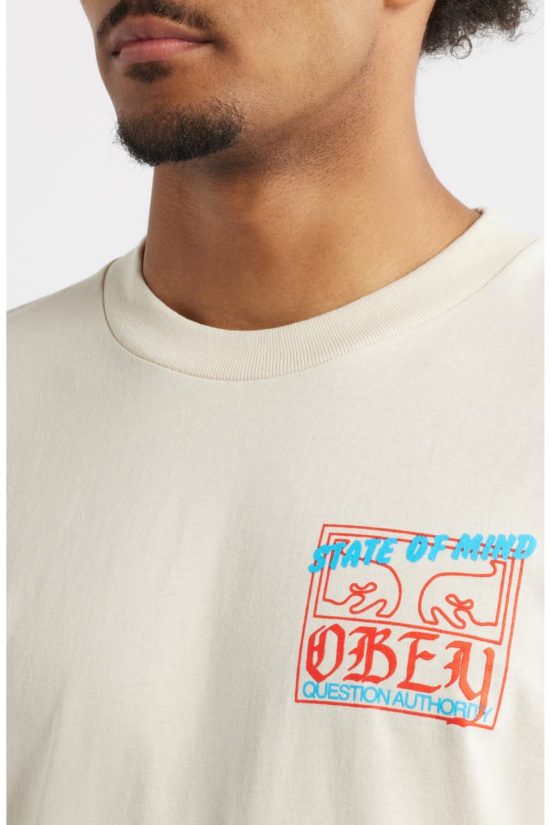 State of Mind Cotton Graphic T-Shirt, Alternate, color, CREAM