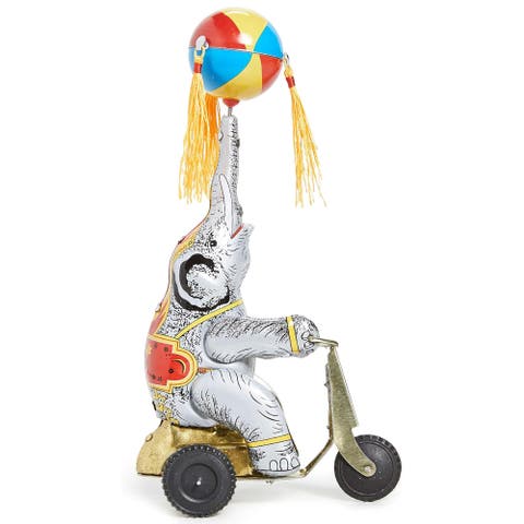 Tin Elephant On Bike