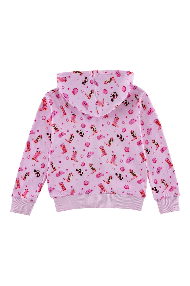 Kids' Disco Cowgirl Zip Hoodie, Alternate, color, DISCO COWGIRL