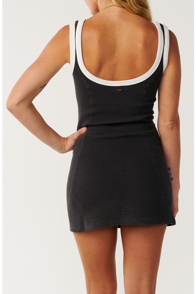 Retro Swell Minidress, Alternate, color, WASHED BLACK