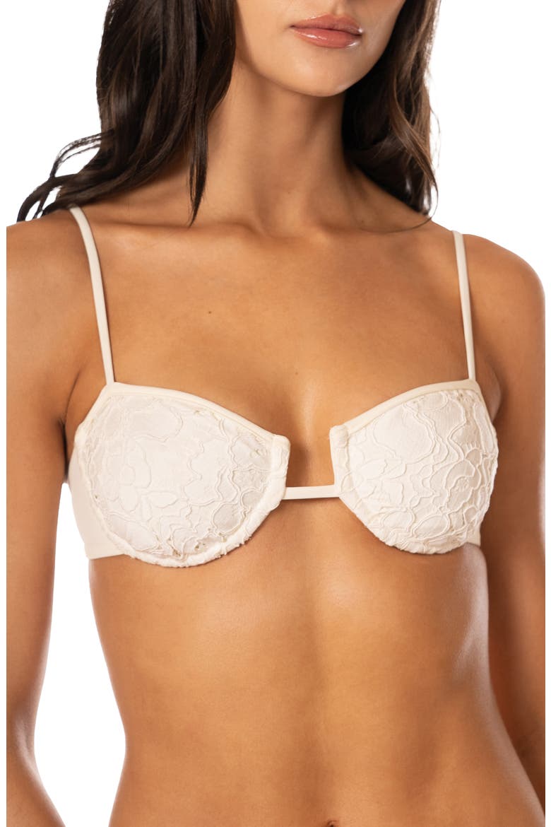 Amatista Whisper Lace Bikini Top, Alternate, color, LIGHT BEIGE