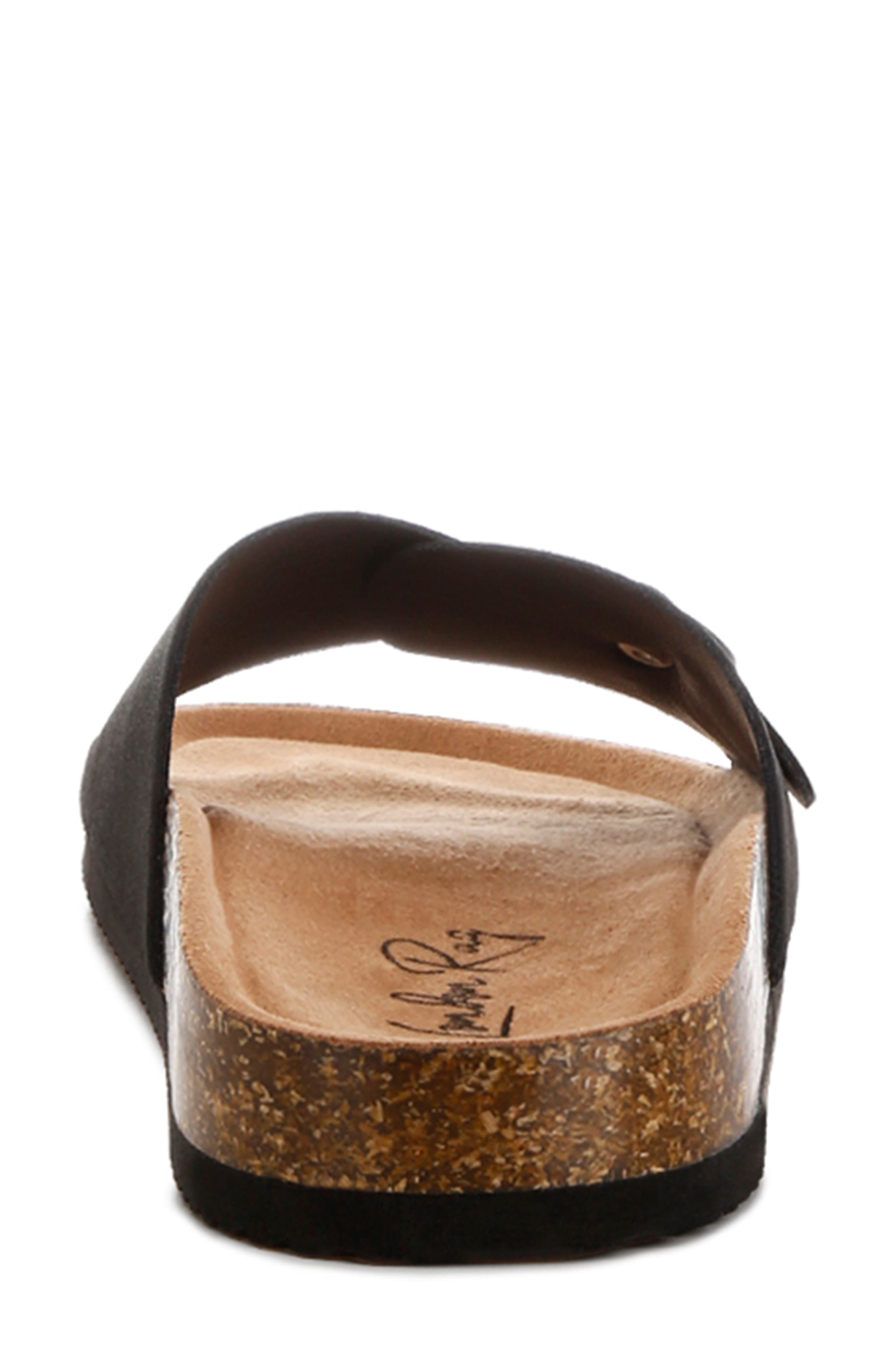 LONDON RAG Aranda Buckle Slide Sandal, Alternate, color, Black