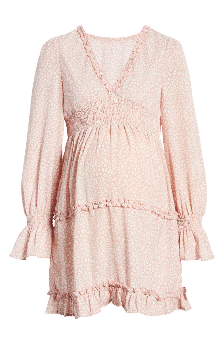 Savi Mom Venice Long Sleeve Maternity Dress, Alternate, color,