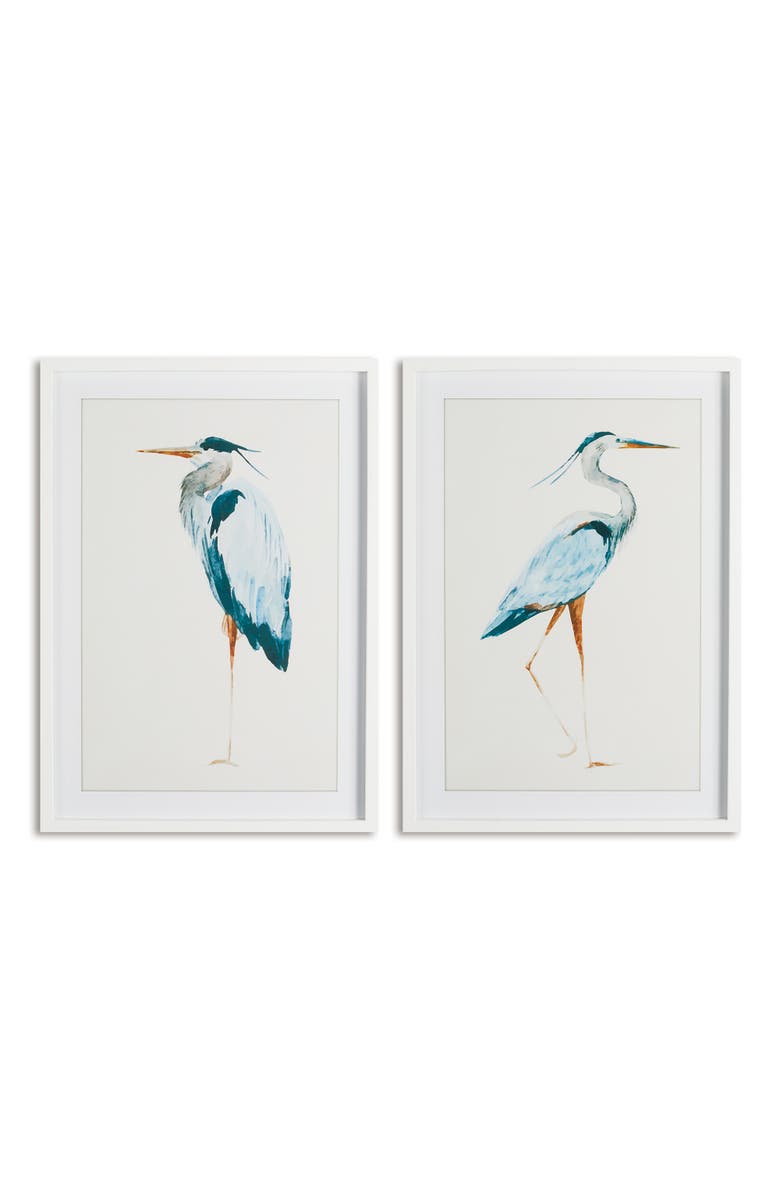 Napa Home & Garden Blue Heron Prints Set of 2, Main, color, Blue