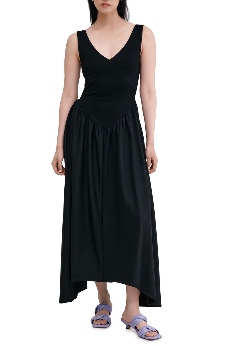 Marcella Cammi Sleeveless A-Line Dress, Main, color, Black