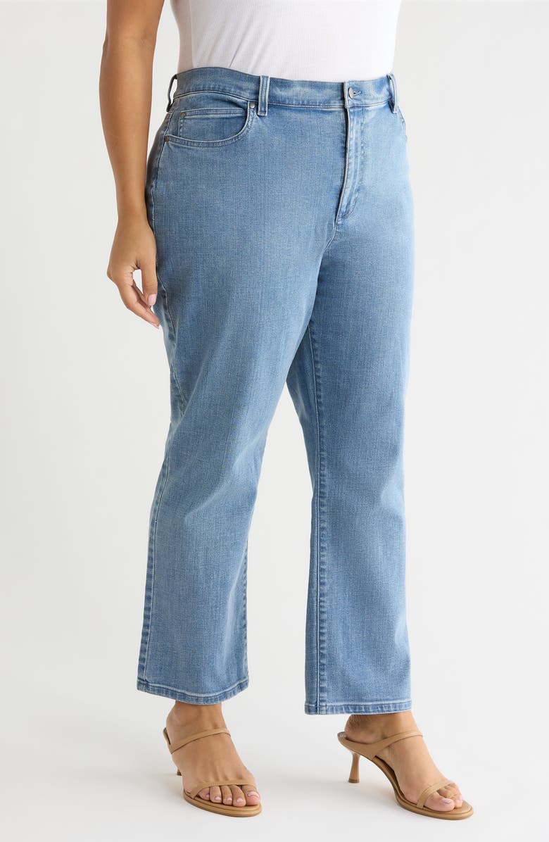 Eileen Fisher Ankle Kick Flare Leg Jeans, Alternate, color, Classic Indigo