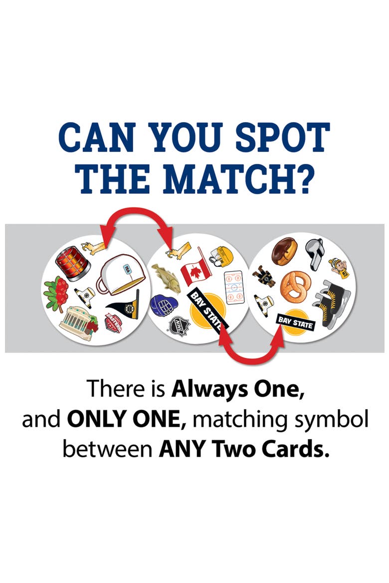 Boston Bruins Spot It! Card Game, Alternate, color, Multicolor