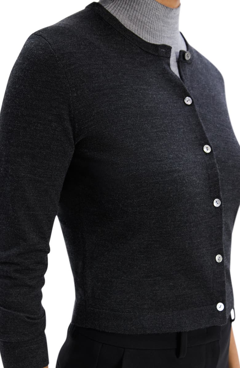 Theory Regal Wool Crop Cardigan, Alternate, color,