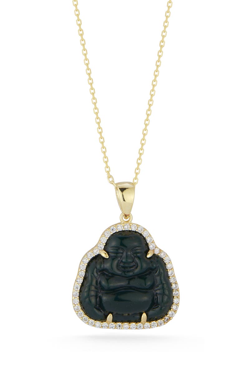 SPHERA MILANO Buddha Pendant Necklace, Main, color,