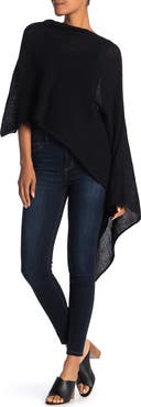 Portolano Lightweight Lambswool Cowl Neck Poncho