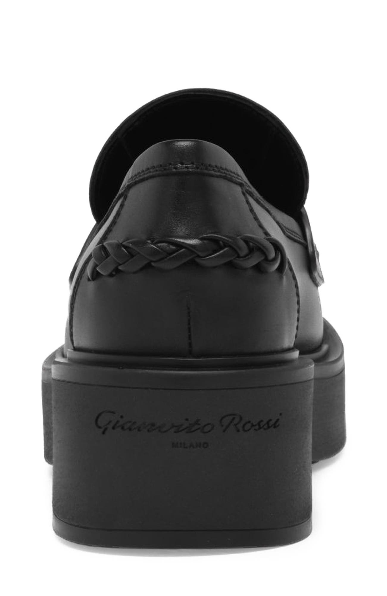 Yuna Loafer Mocassin, Alternate, color, Black calf leather
