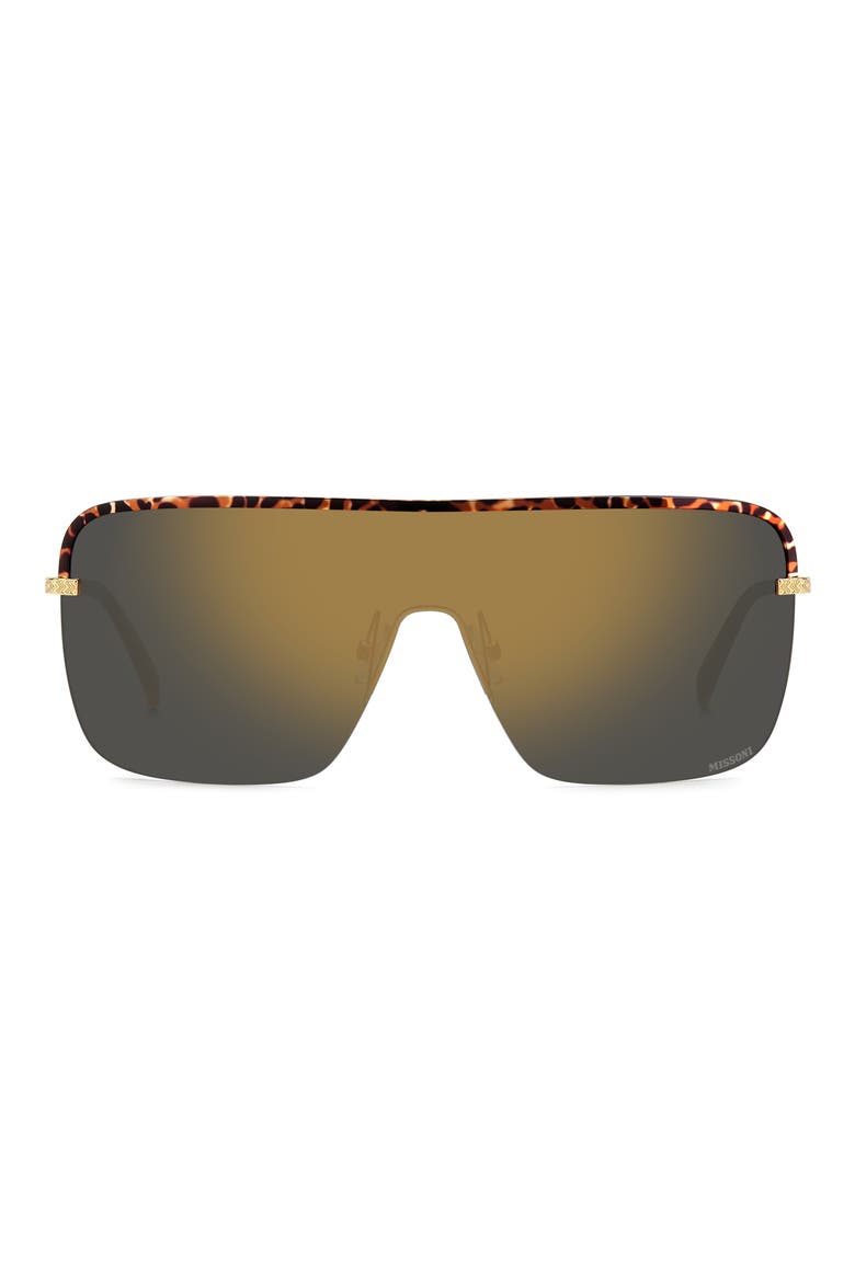 99mm Shield Sunglasses, Main, color, GOLD BROWN HAVANA/ GREY GOLD