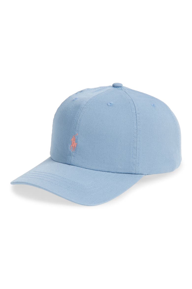 Kids' Adjustable Cotton Chino Baseball Cap, Main, color, VESSEL BLUE
