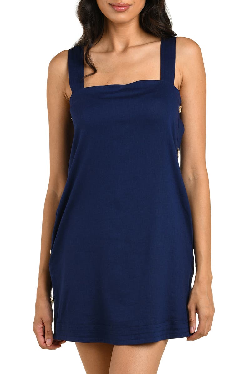 La Blanca Harbor Breeze Cover-Up Dress, Alternate, color, Indigo