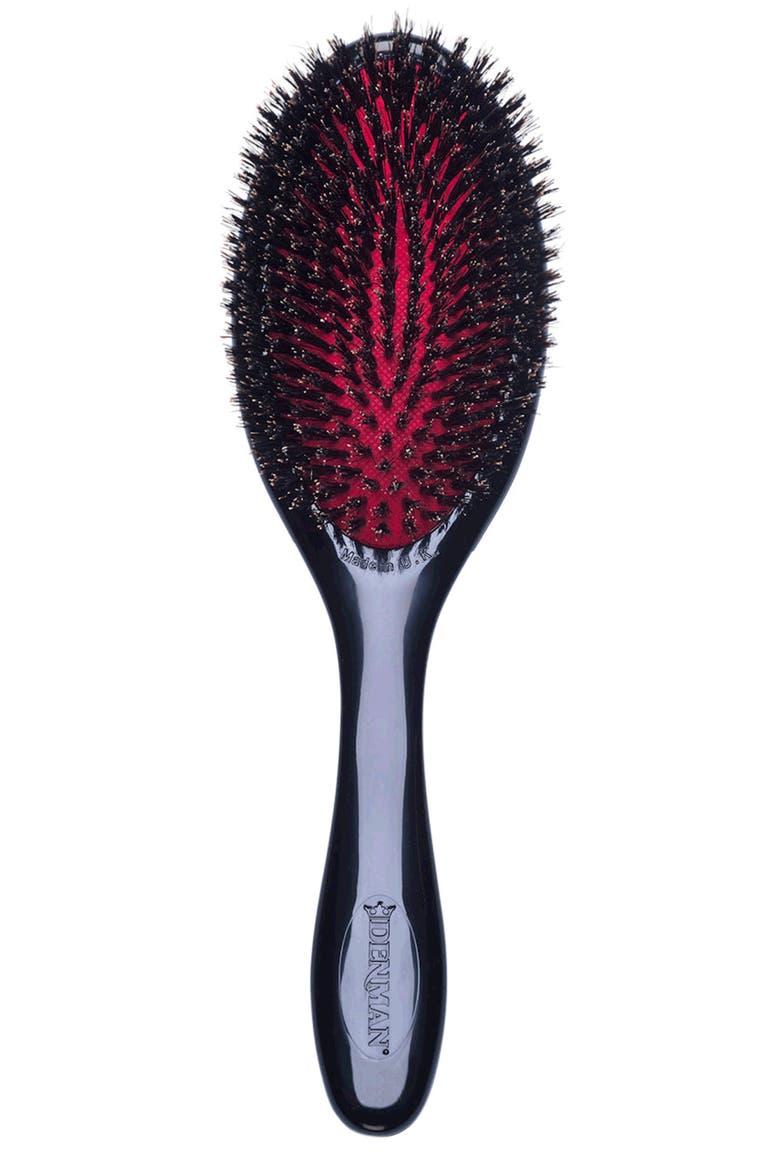 D82M The Finisher Hairbrush, Main, color, BOAR BRISTLES BLACK