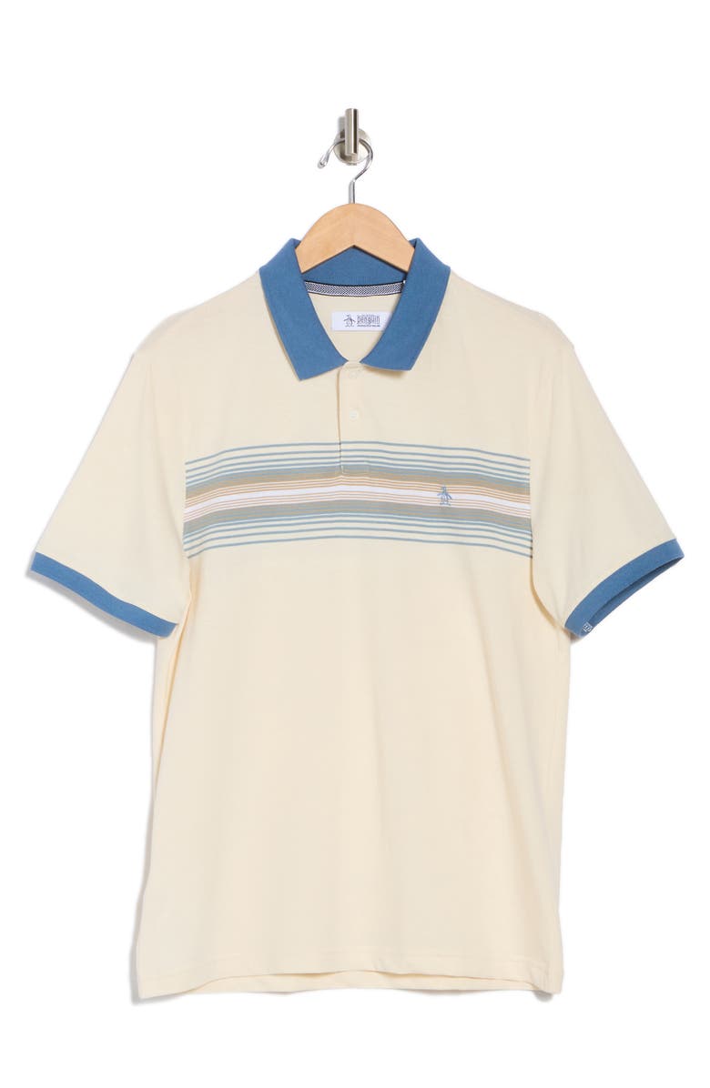 Original Penguin Jersey Yarn Dye Polo, Alternate, color, Birch