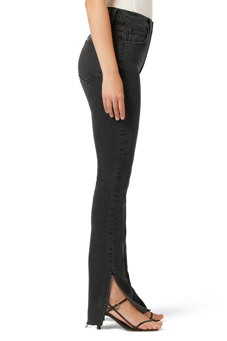 The Valentina Superhigh Waist Split Hem Jeans, Alternate, color, BOULDER