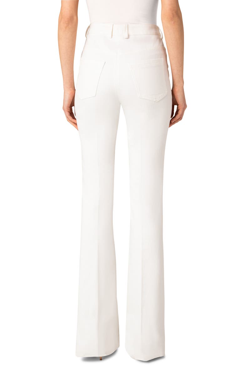 Akris Farid Double Face Cotton & Silk Blend Bootcut Pants, Alternate, color, 