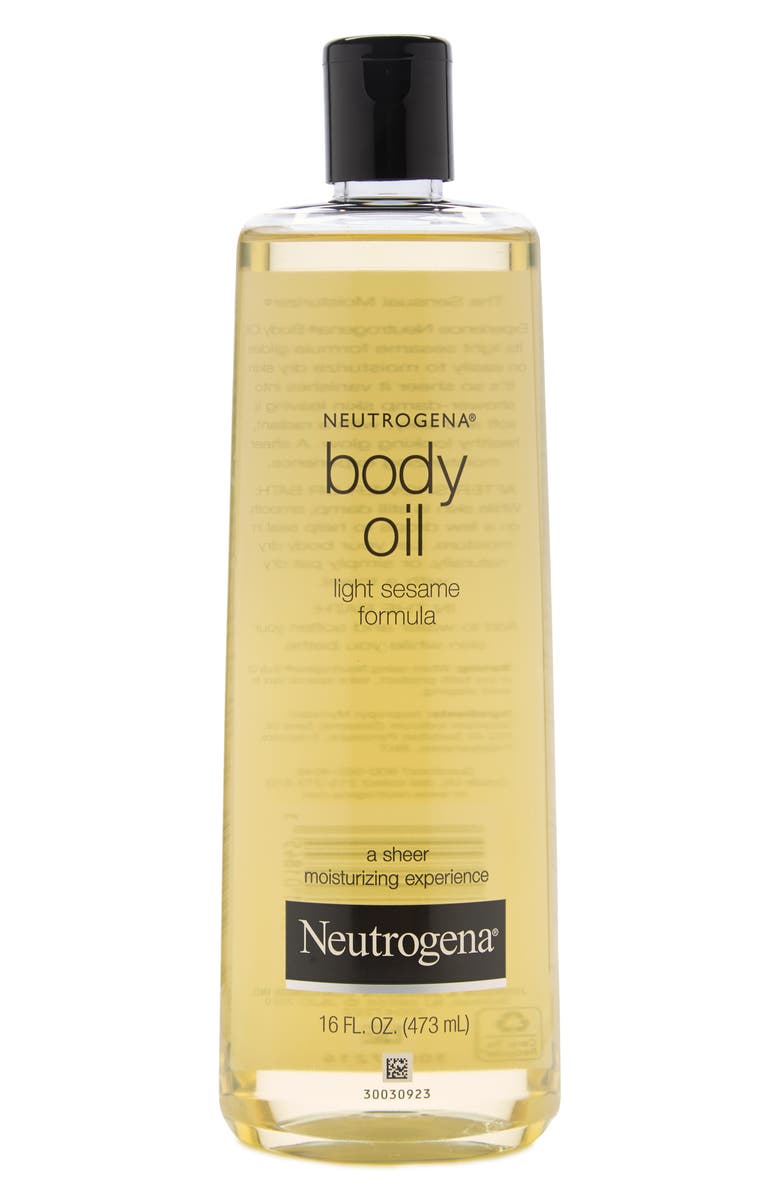 NEUTROGENA Body Oil, Light Sesame Formula For Dry Skin, Main, color,