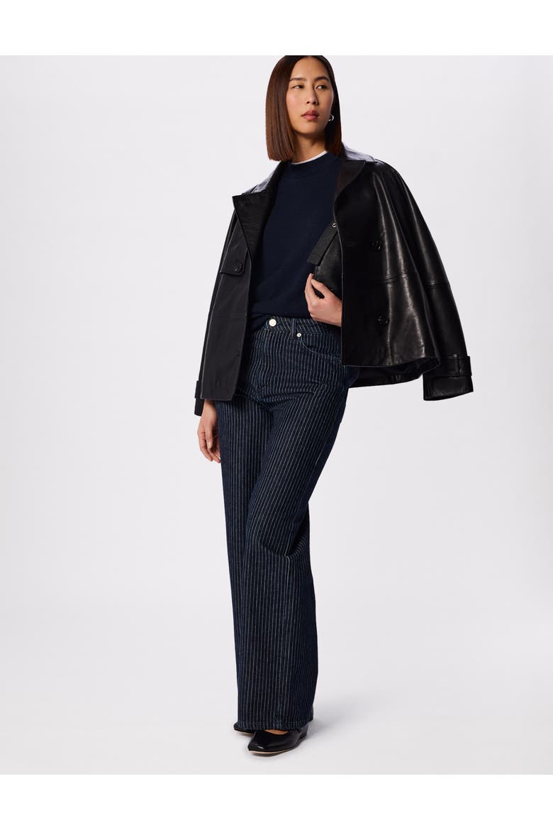 Seam Crew Neck Jumper, Alternate, color, Navy