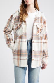 Thread & Supply Hooded Fleece Shacket