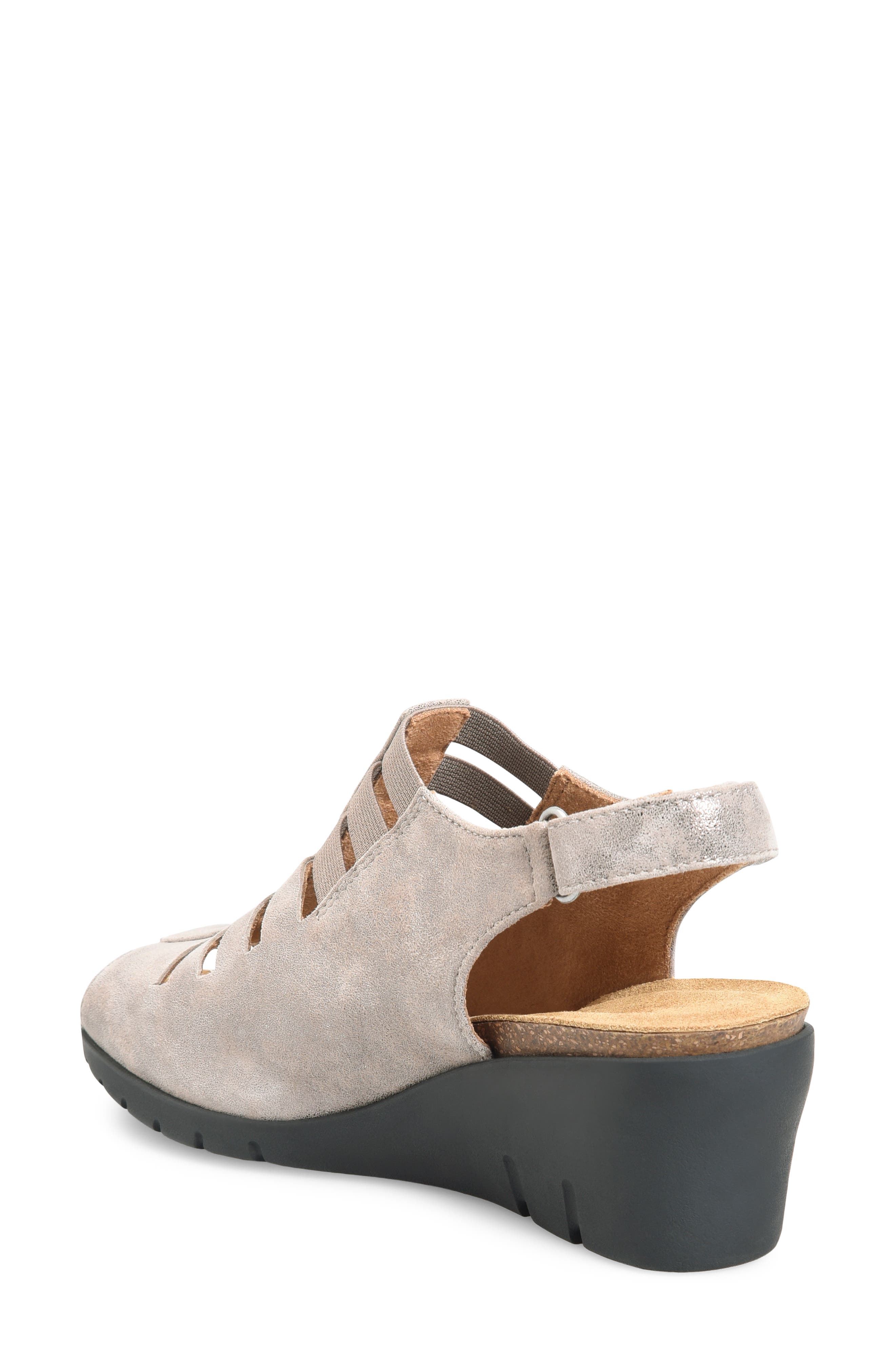 Alana Slingback Wedge Sandal - Wide Width Available, Alternate, color, SMOKE