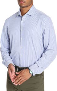 JACHS Stripe Button-Up Shirt